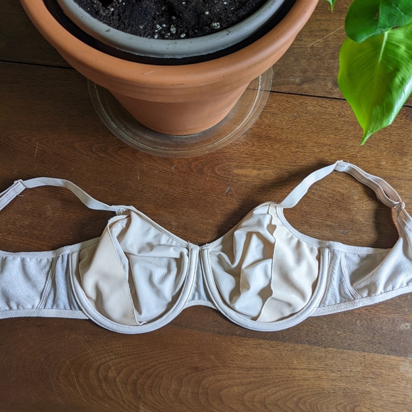 CHANTELLE Nude Mesh Lightly Lined Underwire Bra *Size Unknown* - Picture 9 of 10